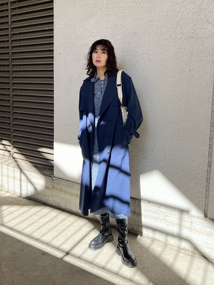 moussyのDRAPE トレンチコートを使ったコーディネート | Rakuten