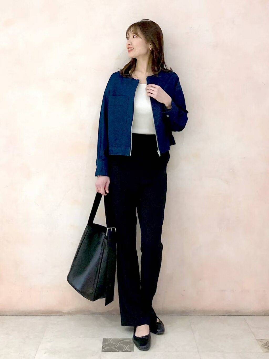 LAKOLEのスクエアトゥバレエシューズを使ったコーディネートを紹介します。｜Rakuten Fashion(楽天ファッション／旧楽天ブランドアベニュー)2255847