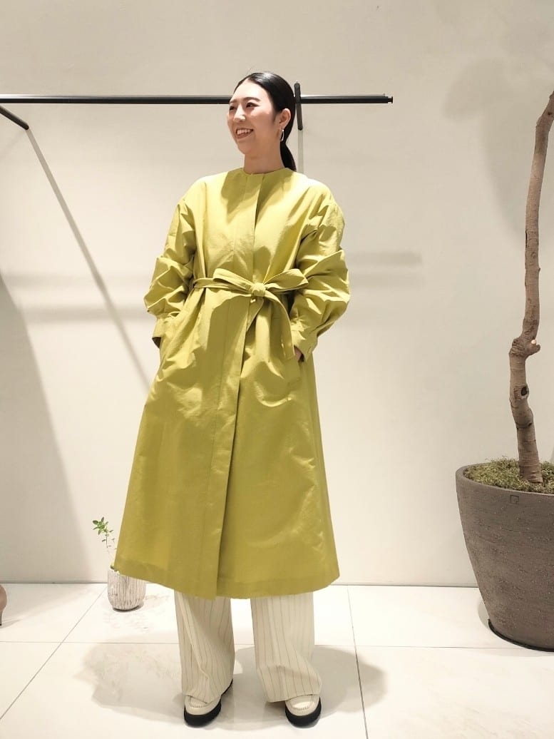 allureville | グログランフロントジップノーカラーコート | Rakuten