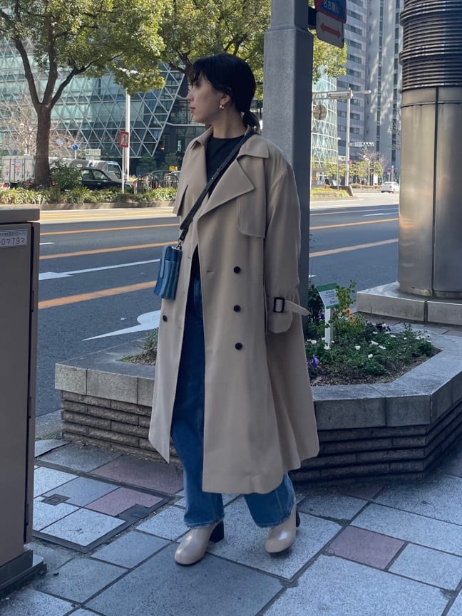 時間指定不可時間指定不可MOUSSY DRAPE LOOSE TRENCH コート トレンチ