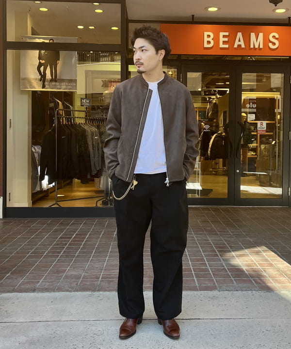 BEAMS HEARTのBEAMS HEART / フェイクスエード シングル ライダース