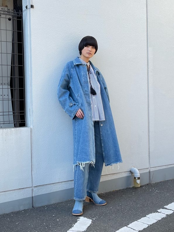 moussyのDAMAGE DENIM コートを使ったコーディネート | Rakuten