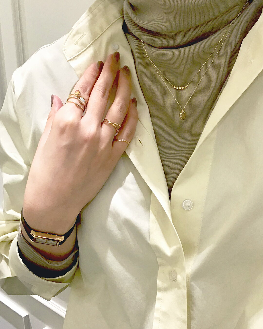 ete | [レイヤード] K10YG ツイスト ネックレス | Rakuten Fashion