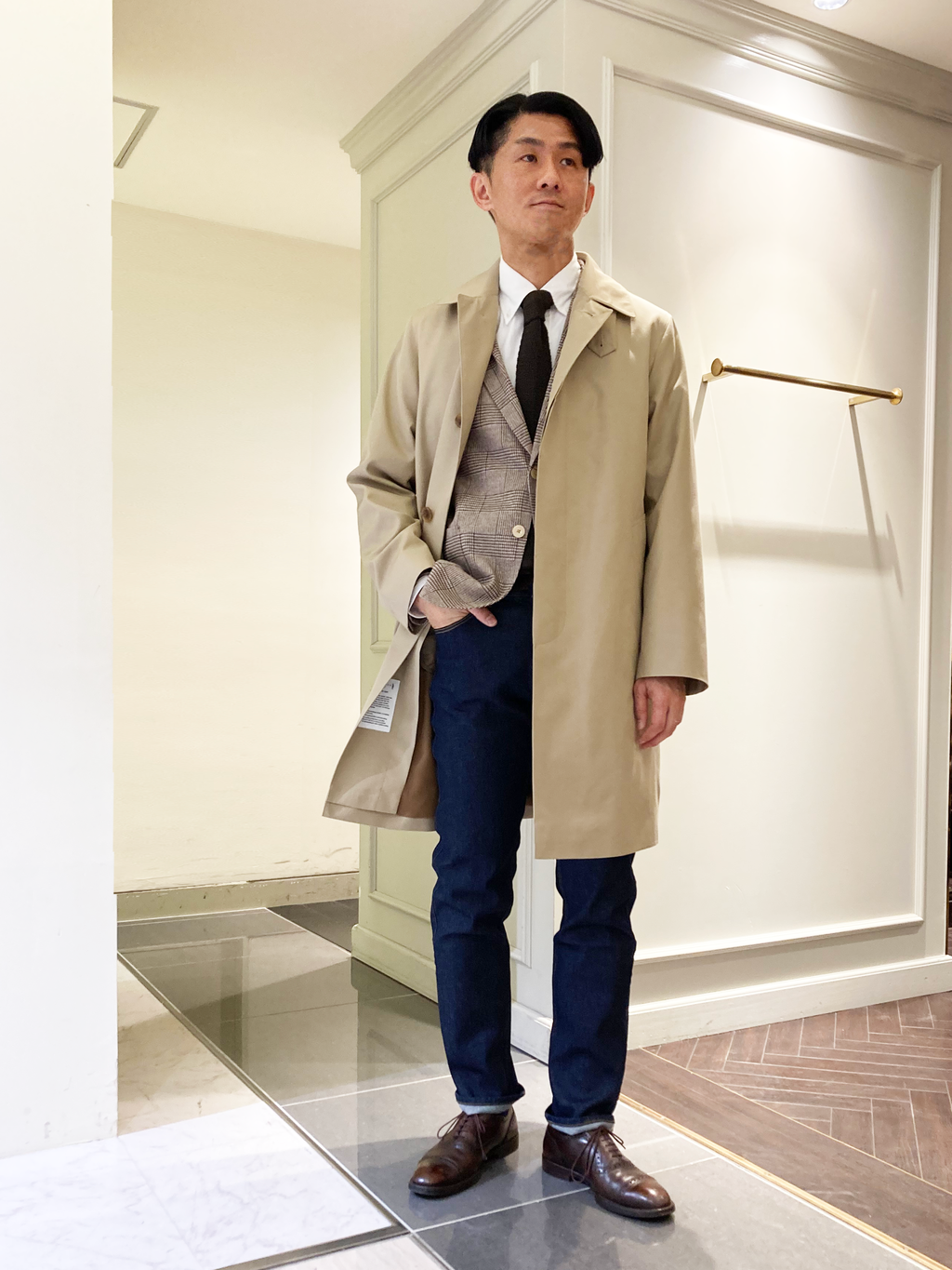 MACKINTOSH LONDONの【DUNFORD】スビンコットンポリエステルギャバジン