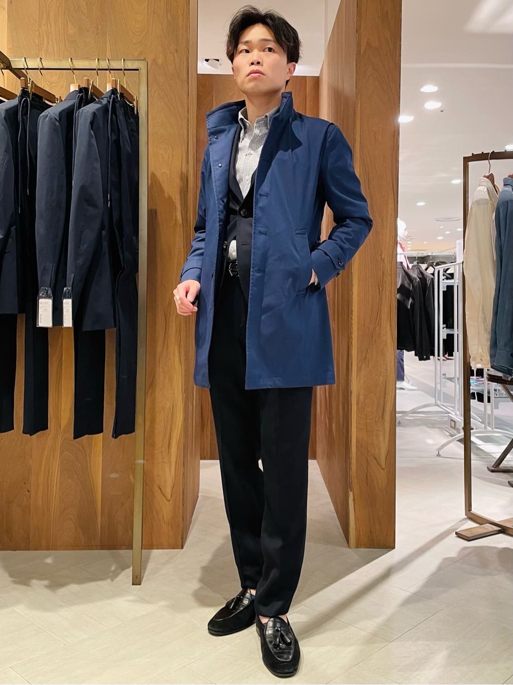 MEN'S BIGIの【ACTIVE TAILOR】ミックスヤーン/ホップサックジャケット<セットアップ・スリーピース対応>を使ったコーディネートを紹介します。｜Rakuten Fashion(楽天ファッション／旧楽天ブランドアベニュー)2300536