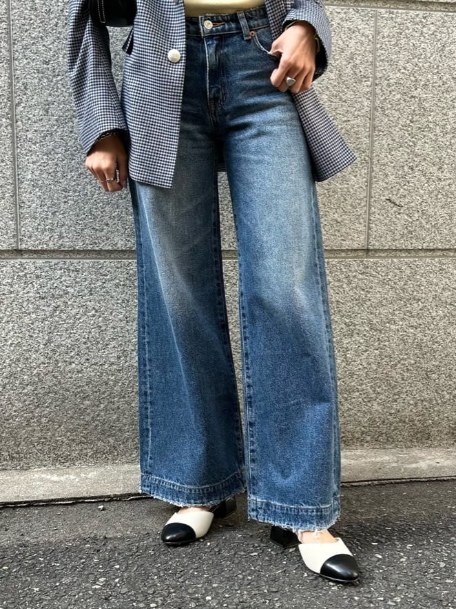 moussyのCUT OFF WIDE LEG STRAIGHTを使ったコーディネート | Rakuten