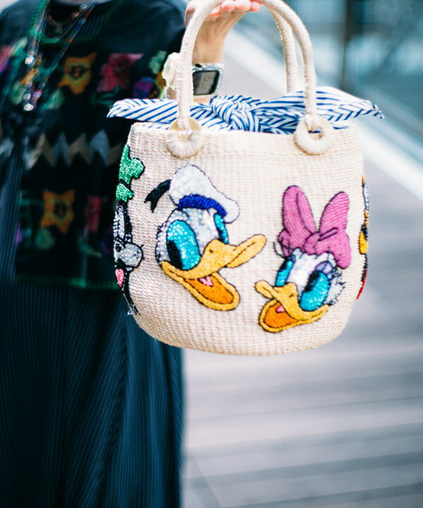 バッグ カゴバッグ BEAMS 25th別注 BOY Rattan Disney Bascket - 通販