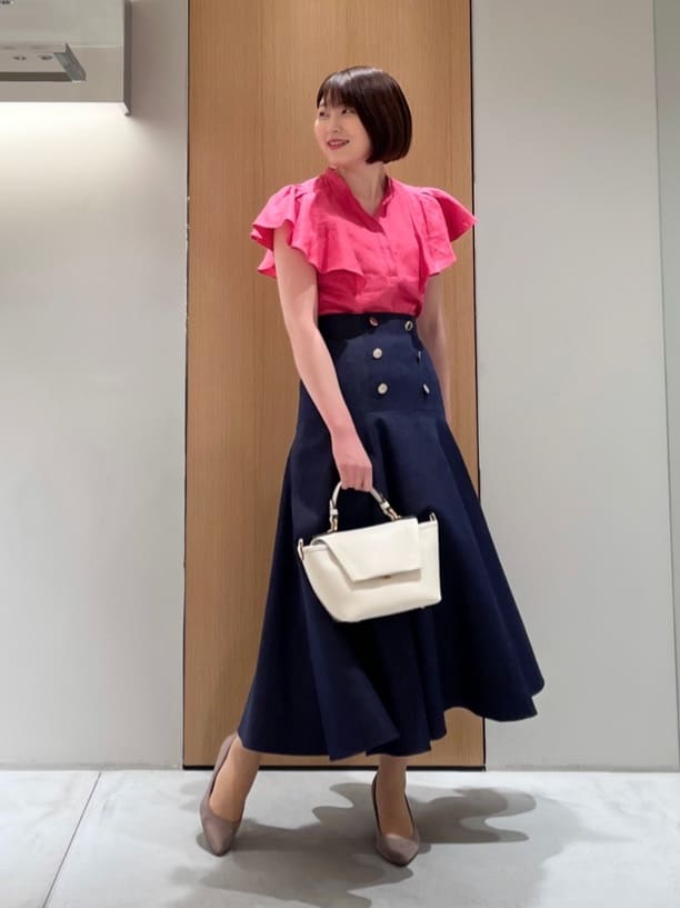 ANAYI デニムフレアスカート ANAYI スカート シルクデニムフレア : ZOZOTOWN Yahoo!店 - 通販