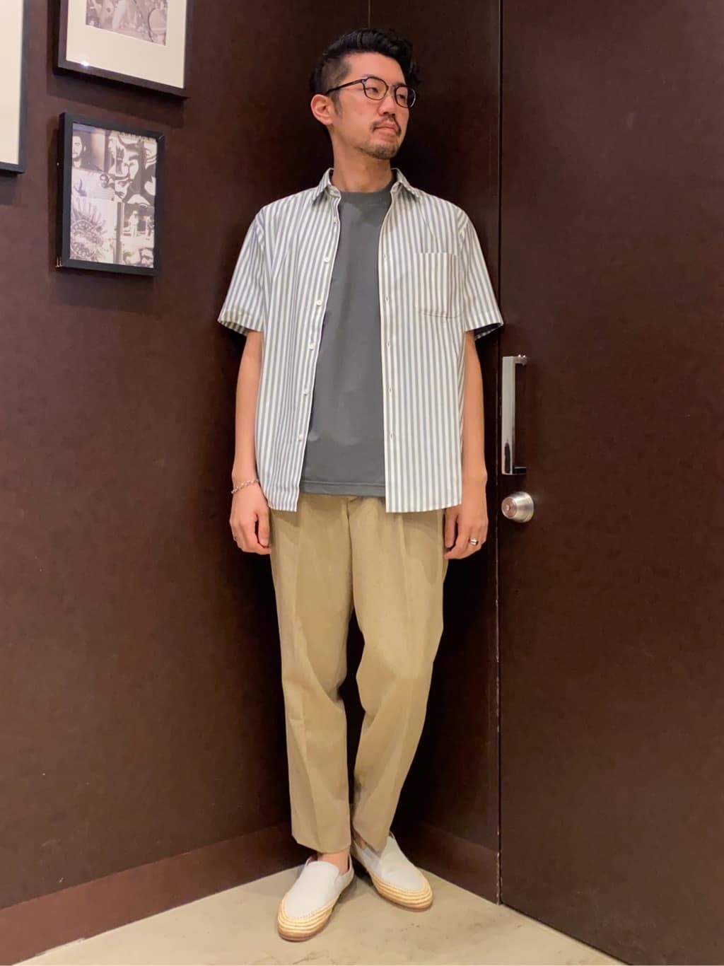 TAKEO KIKUCHIの【マルデオリ】 ストライプ ジャージ シャツを使った