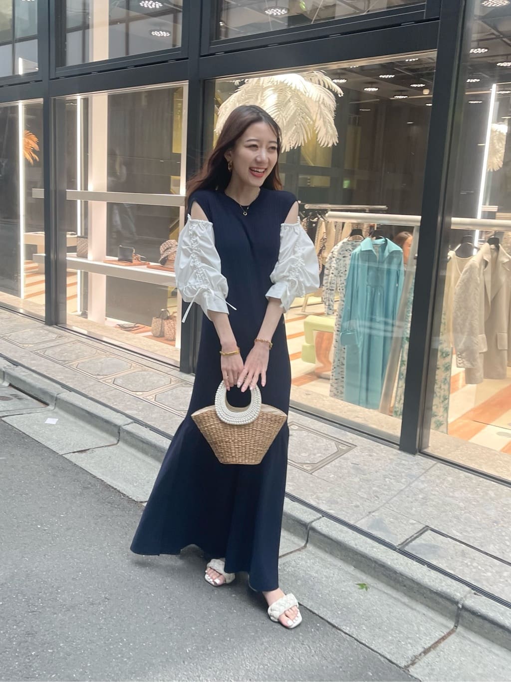 La Boutique Bonbon クールタッチUVニットドッキングワンピース | www ...