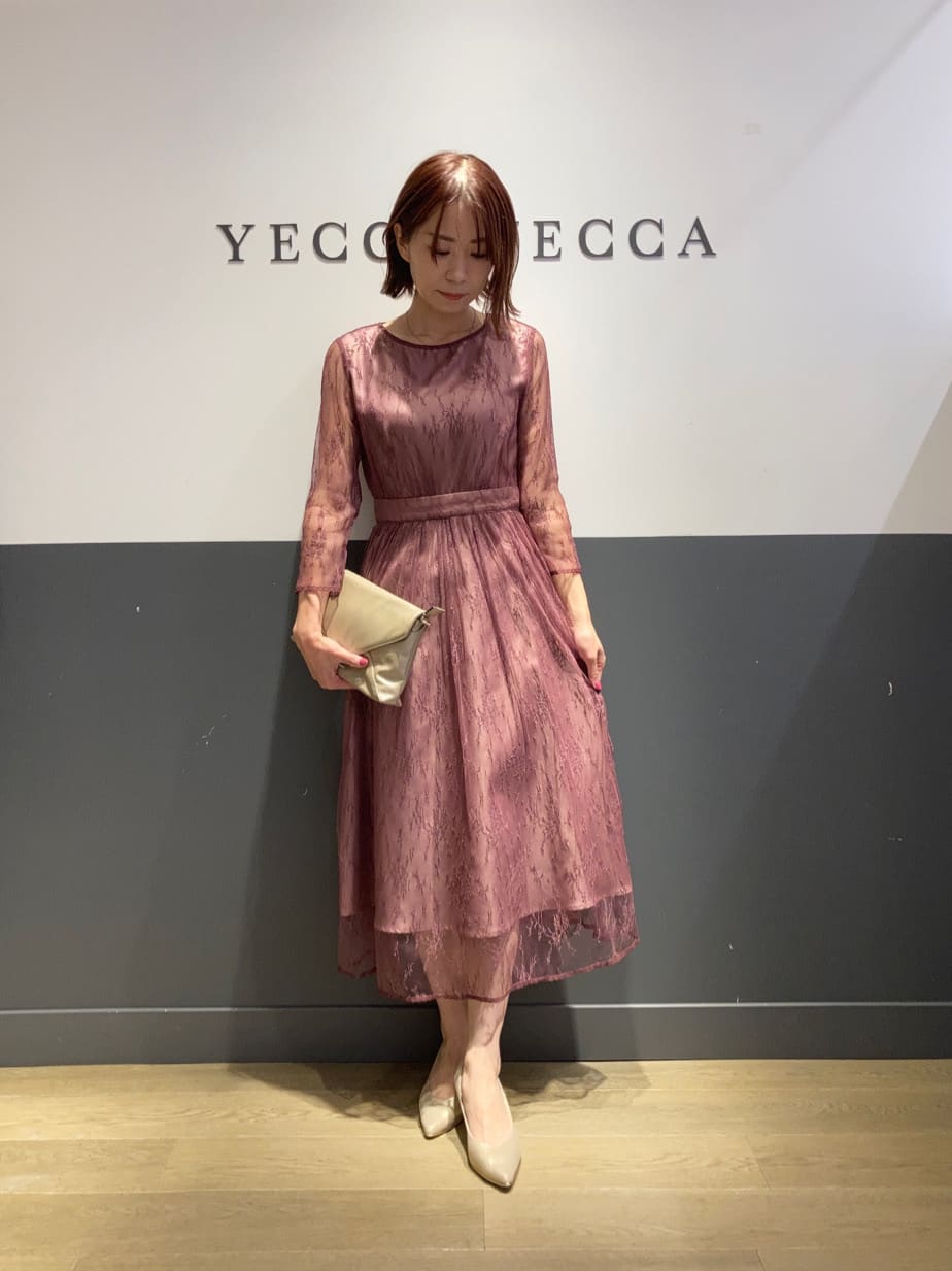 YECCA VECCAのCA.チュールレースロングドレスを使ったコーディネート | Rakuten  Fashion(楽天ファッション／旧楽天ブランドアベニュー)2396294