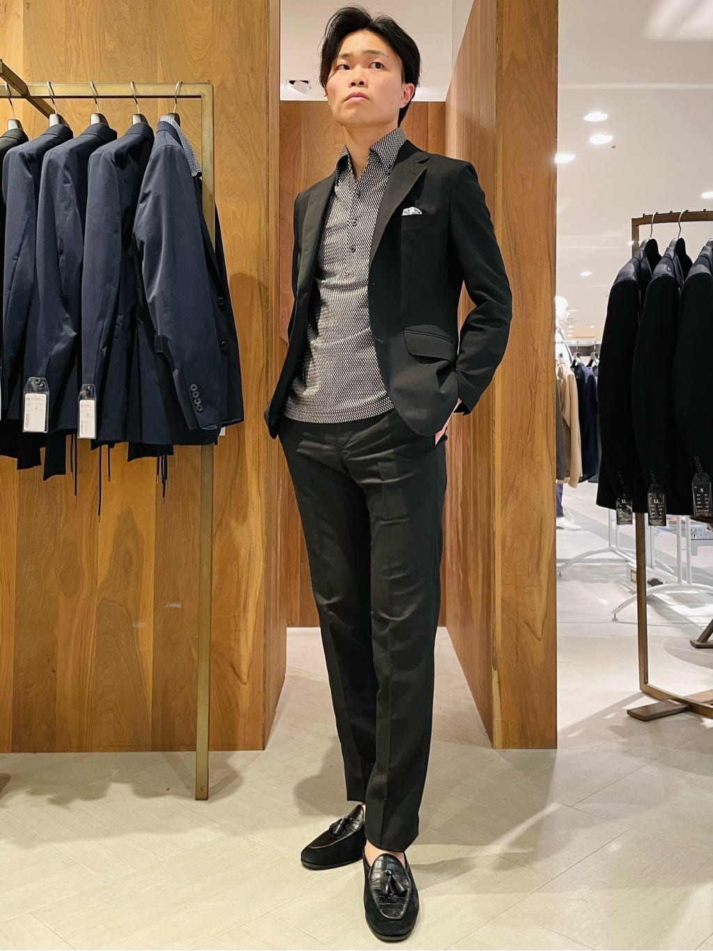 MEN'S BIGIの【ACTIVE TAILOR】ミックス絡みストレッチテーラード