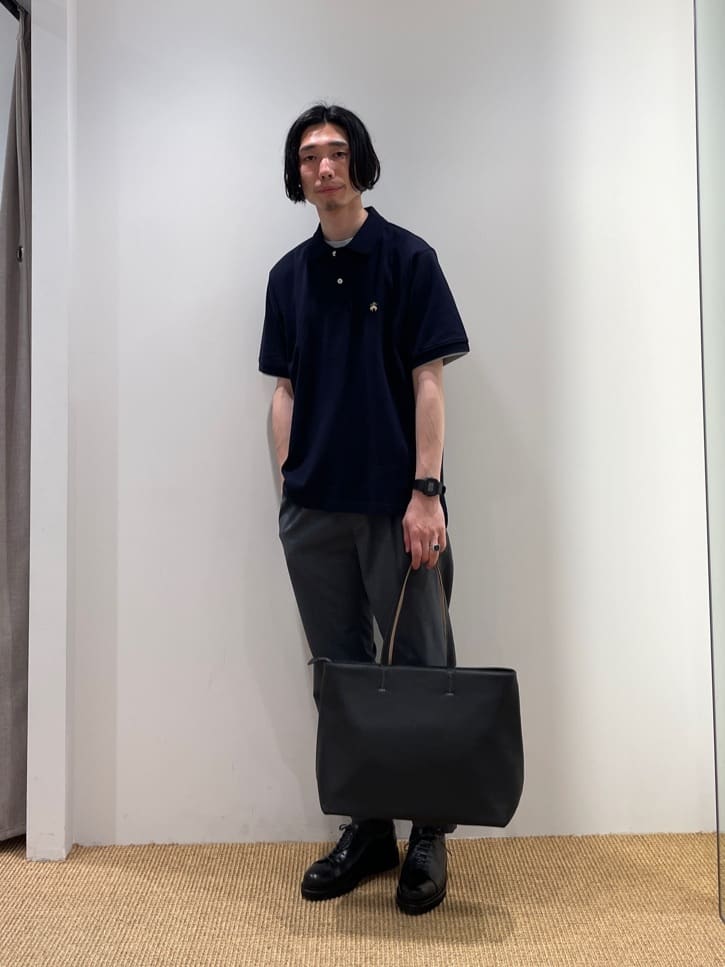 UNITED ARROWS green label relaxingのシボ フェイク レザー ジップ