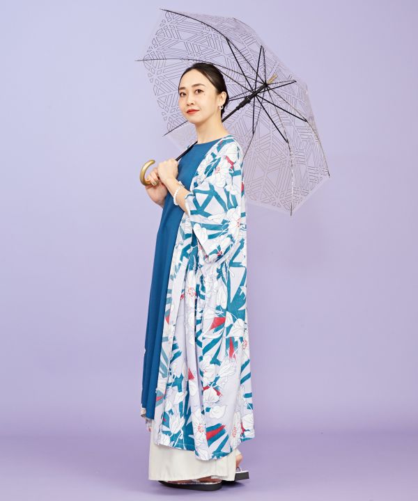 Amina Collectionの組子文様 透明傘を使ったコーディネートを紹介します。｜Rakuten Fashion(楽天ファッション／旧楽天ブランドアベニュー)2459448