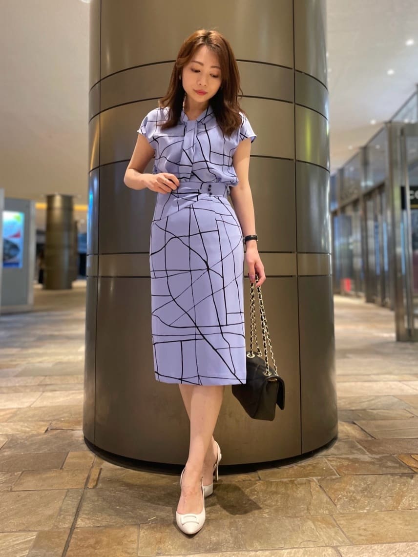 PINKY&DIANNE | ◇ラインプリントタックスカート | Rakuten Fashion