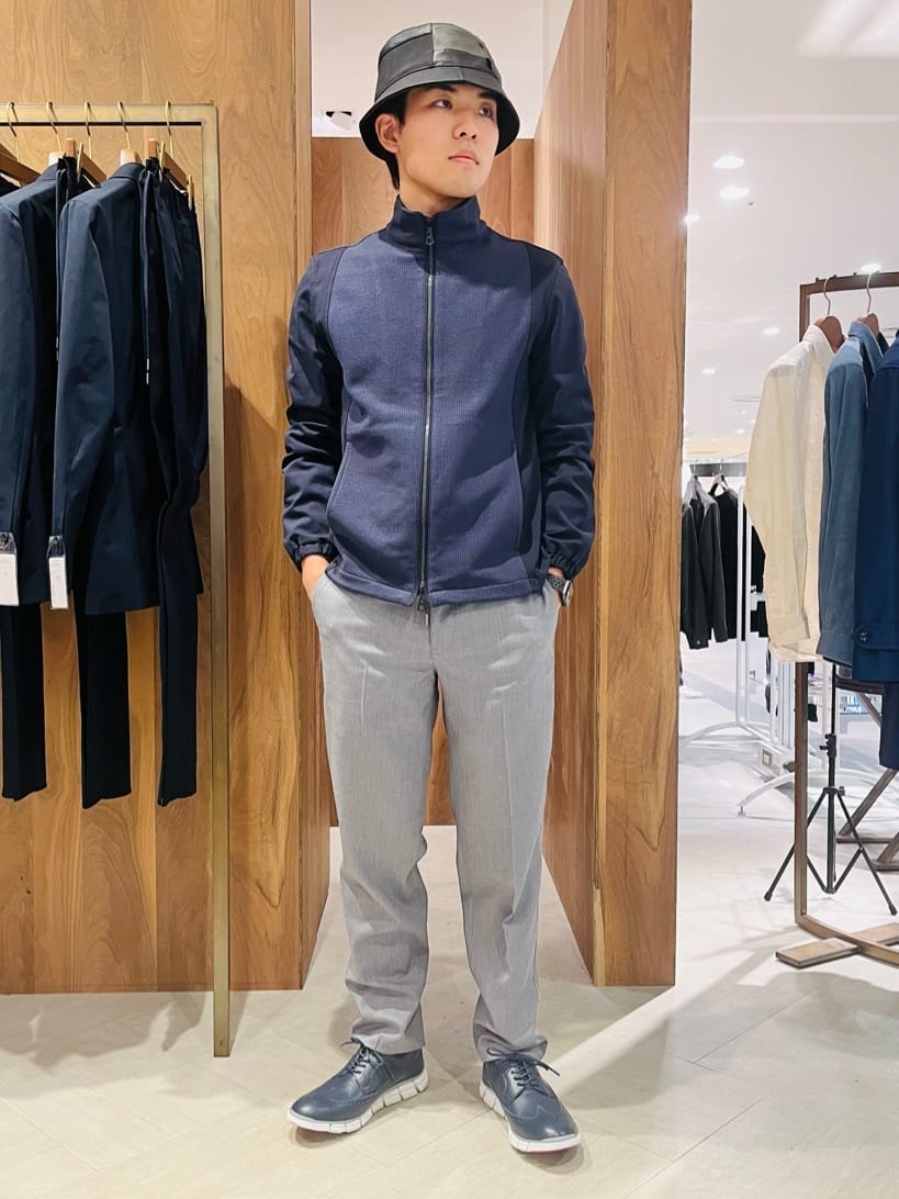 MEN'S BIGIのフェイクレザーパッチワークバケットハットを使ったコーディネートを紹介します。｜Rakuten Fashion(楽天ファッション／旧楽天ブランドアベニュー)2477183