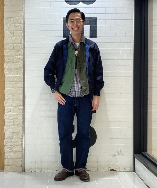 BEAMS MENのWAREHOUSE & CO. / NONPAREIL WAIST OVERALLを使った