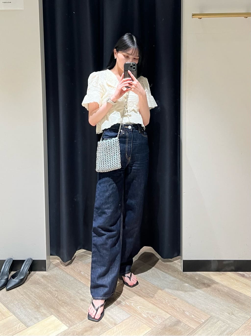 moussyのCOTTON LINEN 90S STRAIGHTを使ったコーディネート | Rakuten