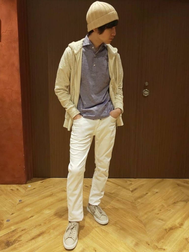 MEN'S BIGIの【Sea Green/シーグリーン】ペイズリー柄パイルジャカードパーカを使ったコーディネートを紹介します。｜Rakuten Fashion(楽天ファッション／旧楽天ブランドアベニュー)2562848