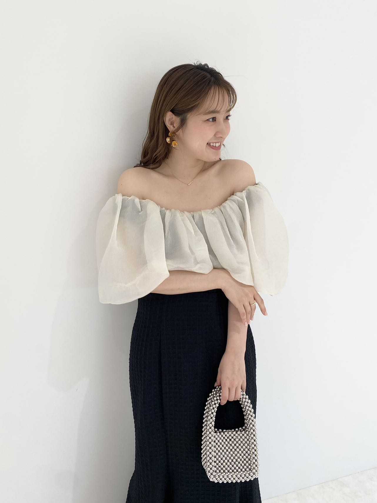 Leja | LEJA/2WAYオフショルダーワッフル生地マーメイドワンピース
