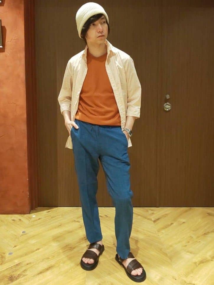 MEN'S BIGIのリンクスジャカード半袖カットソーを使ったコーディネートを紹介します。｜Rakuten Fashion(楽天ファッション／旧楽天ブランドアベニュー)2669996