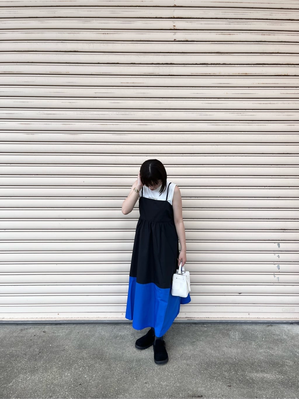 AZUL by moussyのBICOLOR CAMI ONEPIECEを使ったコーディネート