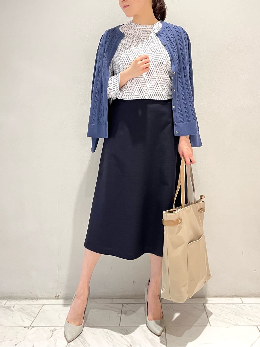 NEWYORKER L-SIZEの【L】ロープモチーフ強撚スムース スタンドカラーカットソーを使ったコーディネートを紹介します。｜Rakuten Fashion(楽天ファッション／旧楽天ブランドアベニュー)2700860