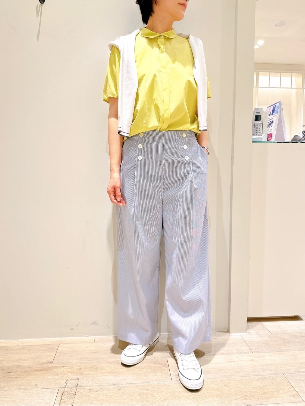 NEWYORKERのコットンタイプライター ドルマンスリーブシャツを使ったコーディネートを紹介します。｜Rakuten Fashion(楽天ファッション／旧楽天ブランドアベニュー)2700893