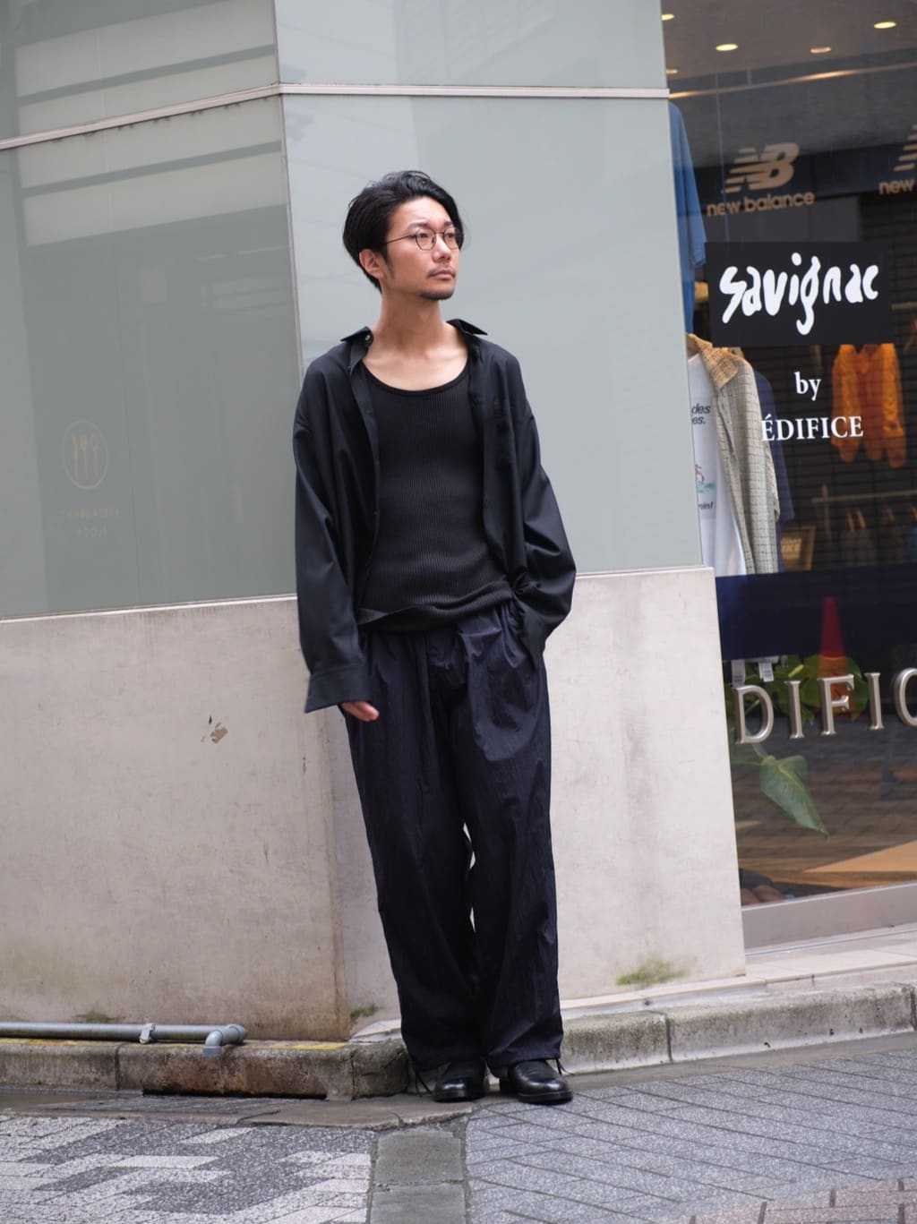 EDIFICEの【ATON / エイトン】HAND DYE NYLON OVER PANTSを使った