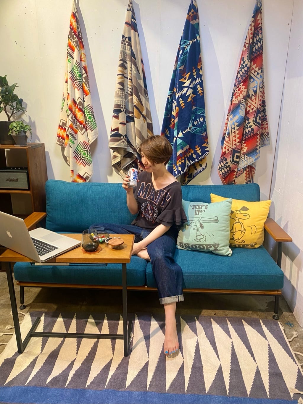 journal standard Furnitureの【PENDLETON/ペンドルトン】OVERSIZE JACQUARD TOWELS ジャガード バスタオルを使ったコーディネートを紹介します。｜Rakuten Fashion(楽天ファッション／旧楽天ブランドアベニュー)2706875