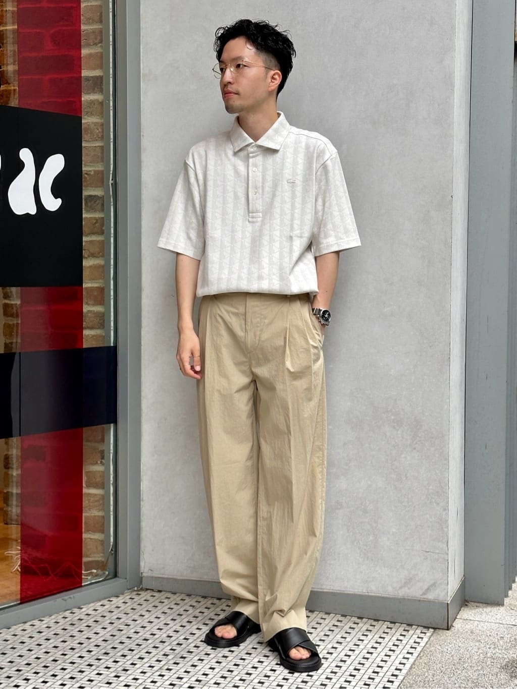 EDIFICEの【LACOSTE / ラコステ】別注 モノグラムジャカード