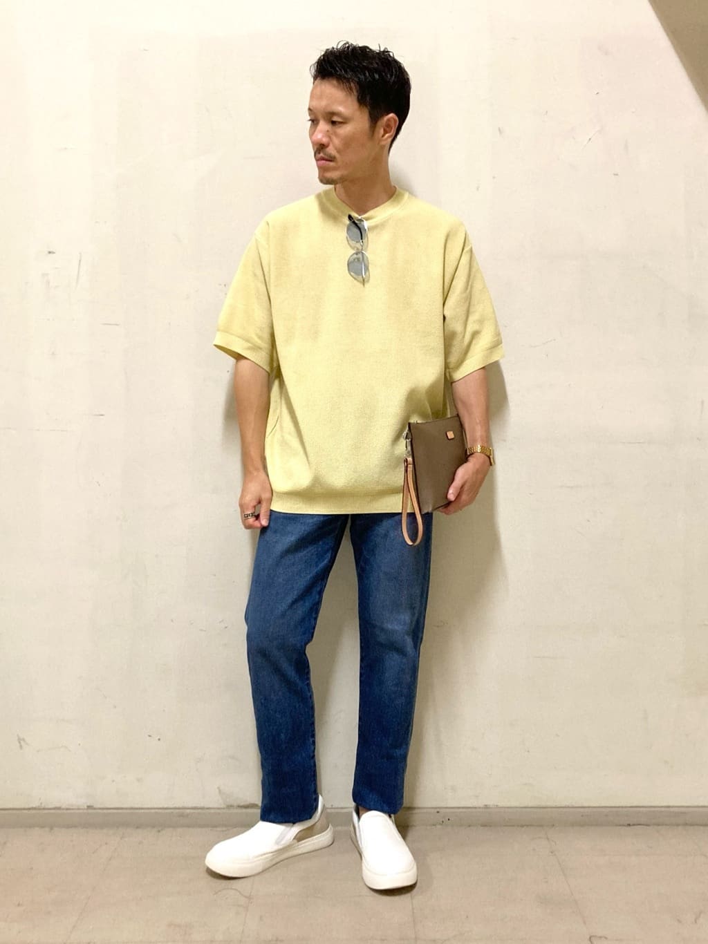 TAKEO KIKUCHIの徳島 ニットTシャツを使ったコーディネート | Rakuten