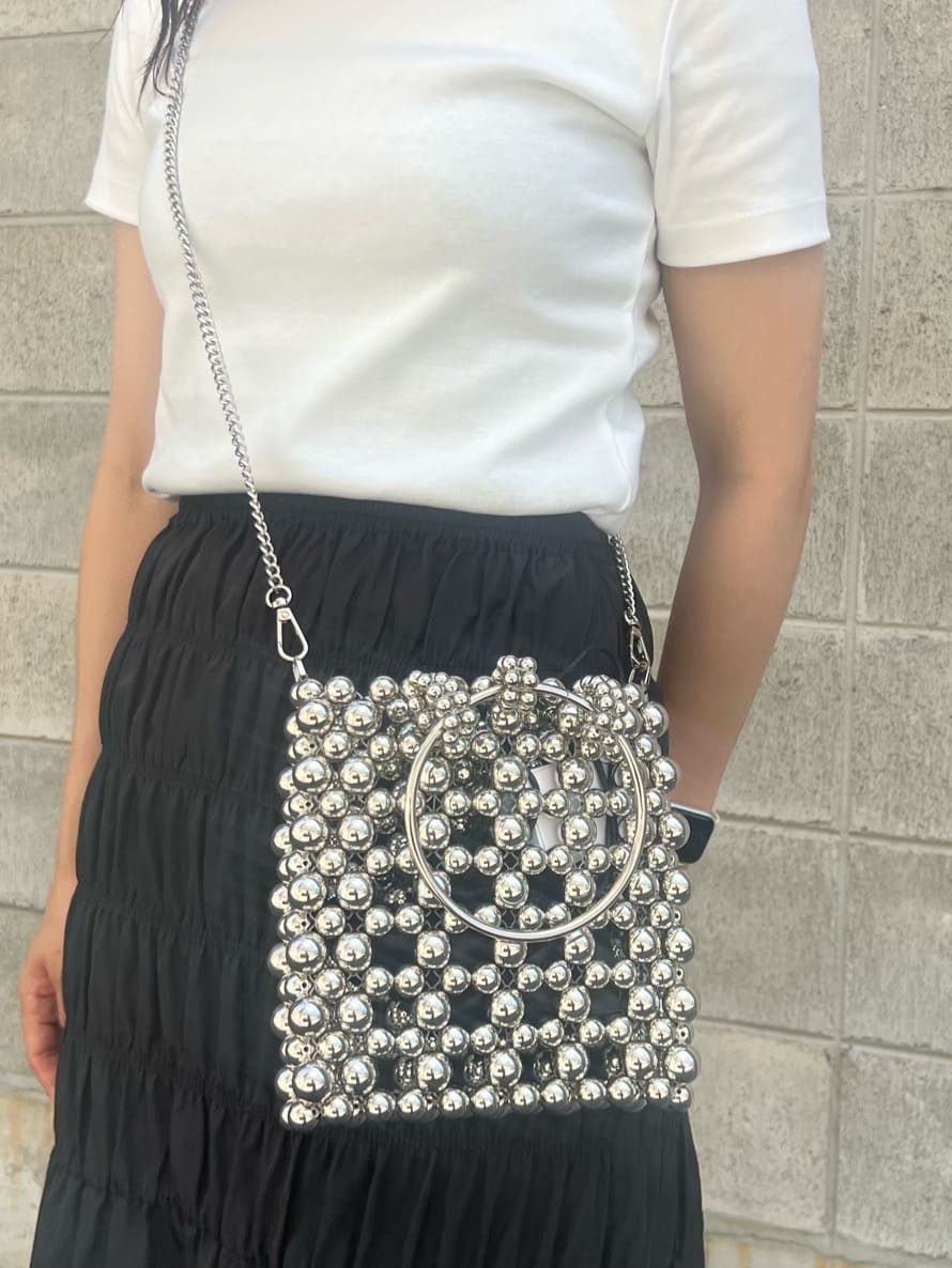 moussyのSILVER BEADED MINI バッグを使ったコーディネート | Rakuten