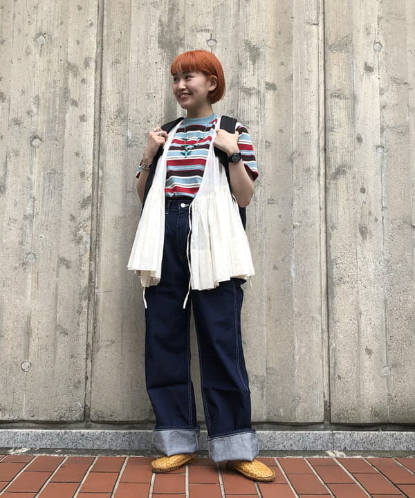 BEAMS OUTLETのBEAMS BOY / 12オンス デニム ペインター パンツ 24SS デニムパンツを使ったコーディネート |  Rakuten Fashion(楽天ファッション／旧楽天ブランドアベニュー)2784289