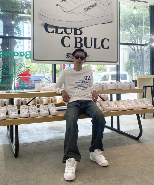 BEAMS MENのReebok x BEAMS / 別注 CLUB C BULCを使ったコーディネート