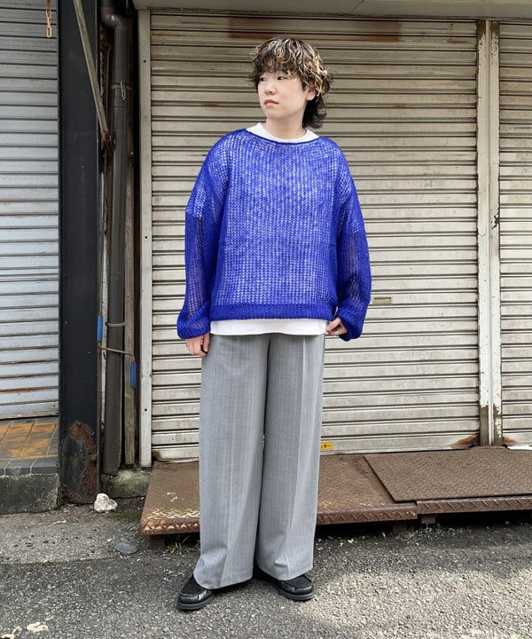 BEAMS MENのVAPORIZE / Solid Net Knitを使ったコーディネート