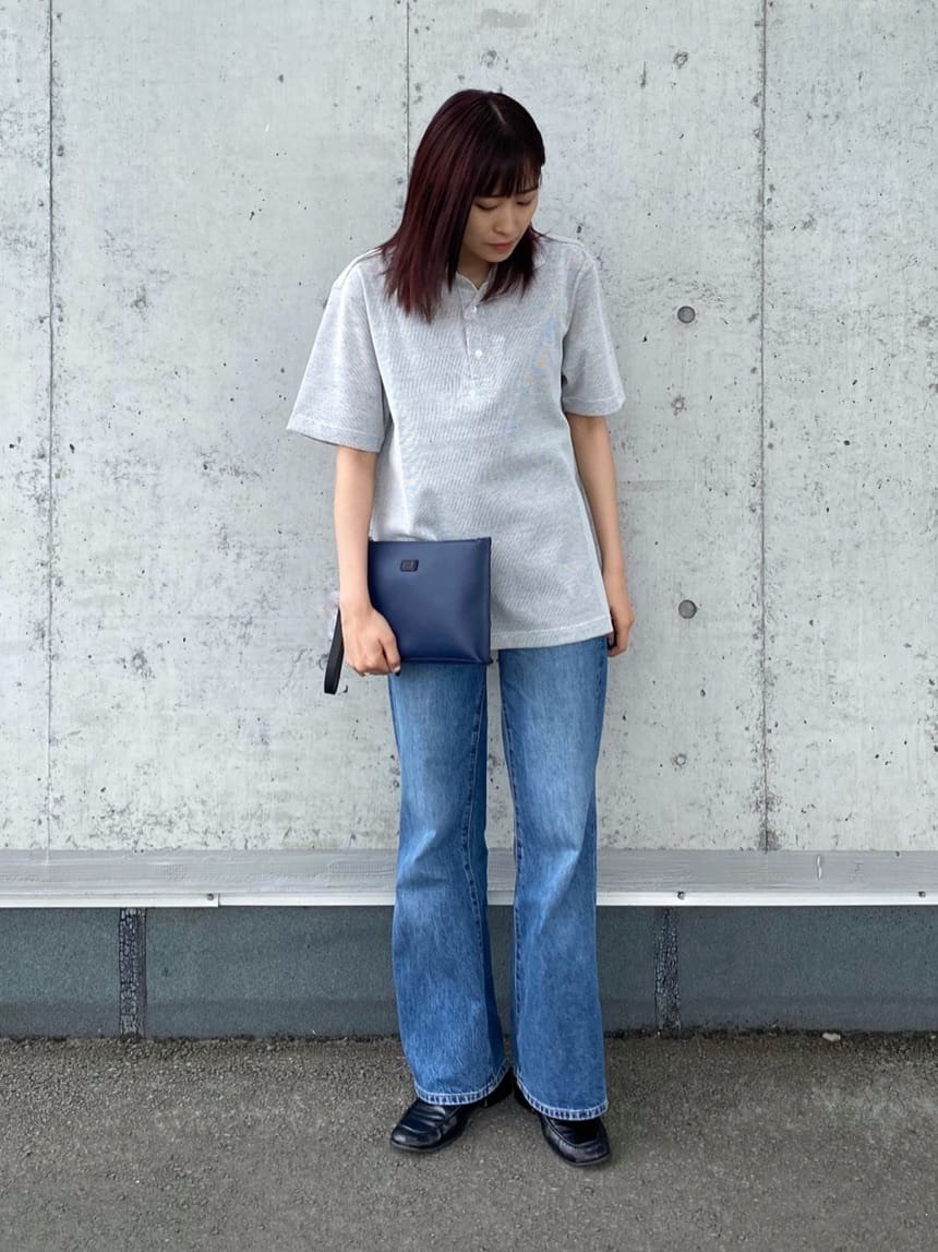 TAKEO KIKUCHIのスプリットレザー クラッチバッグを使ったコーディネートを紹介します。｜Rakuten Fashion(楽天ファッション／旧楽天ブランドアベニュー)2822528