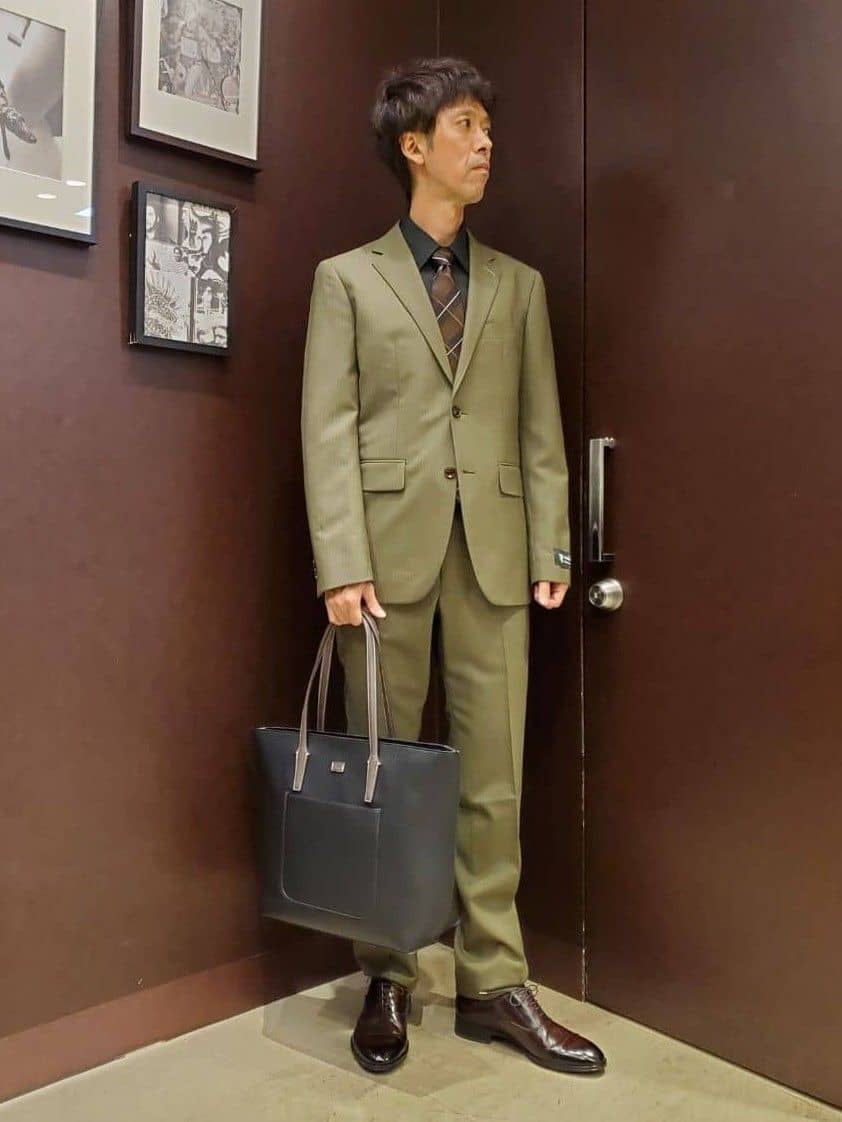 TAKEO KIKUCHIの【DORMEUIL】リップストップ カラー スーツを使った