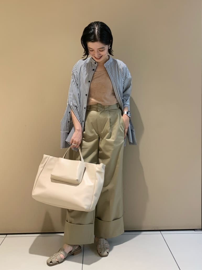 UNITED ARROWS green label relaxingのトリアセ ベロア タンク