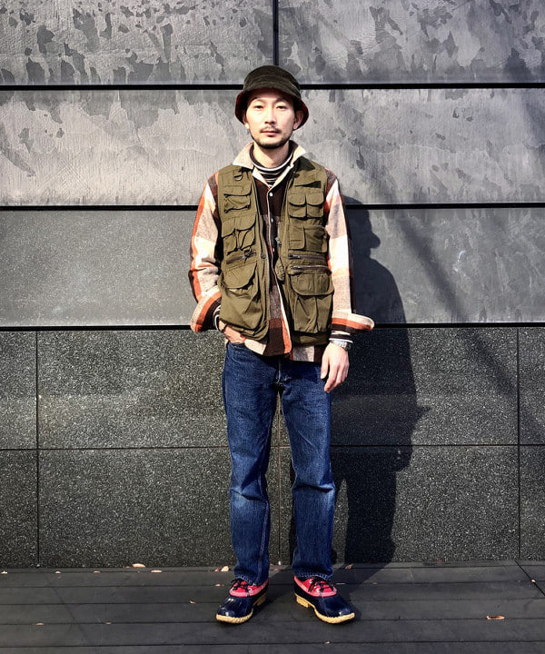 BEAMS MENのWAREHOUSE & CO. / NONPAREIL WAIST OVERALLを使った