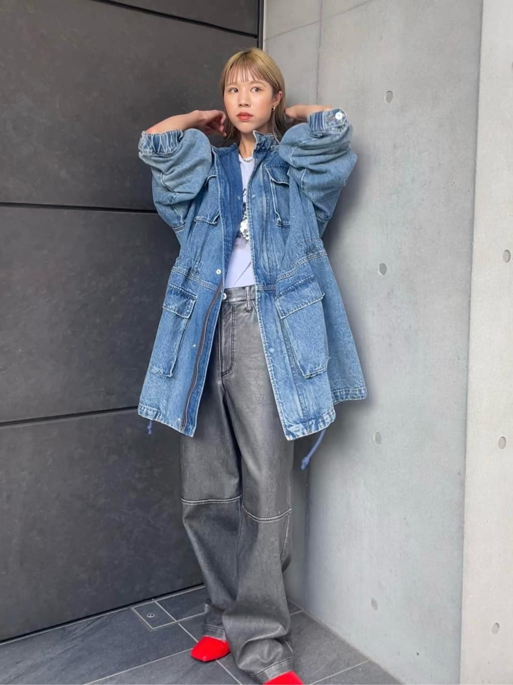 maison special オーバーデニムブルゾン