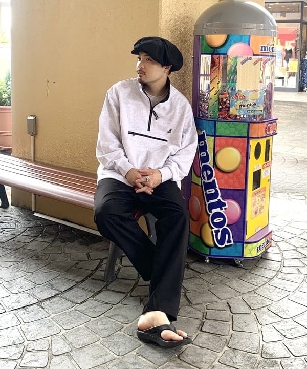 BEAMS HEARTのKANGOL * BEAMS HEART / 裏毛 スタンド ハーフジップ