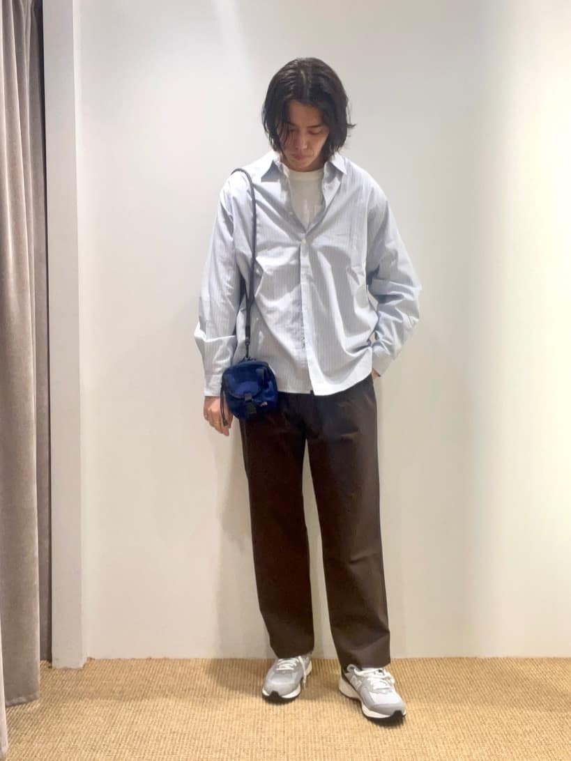 UNITED ARROWS green label relaxingのコットン ストライプ ブロード