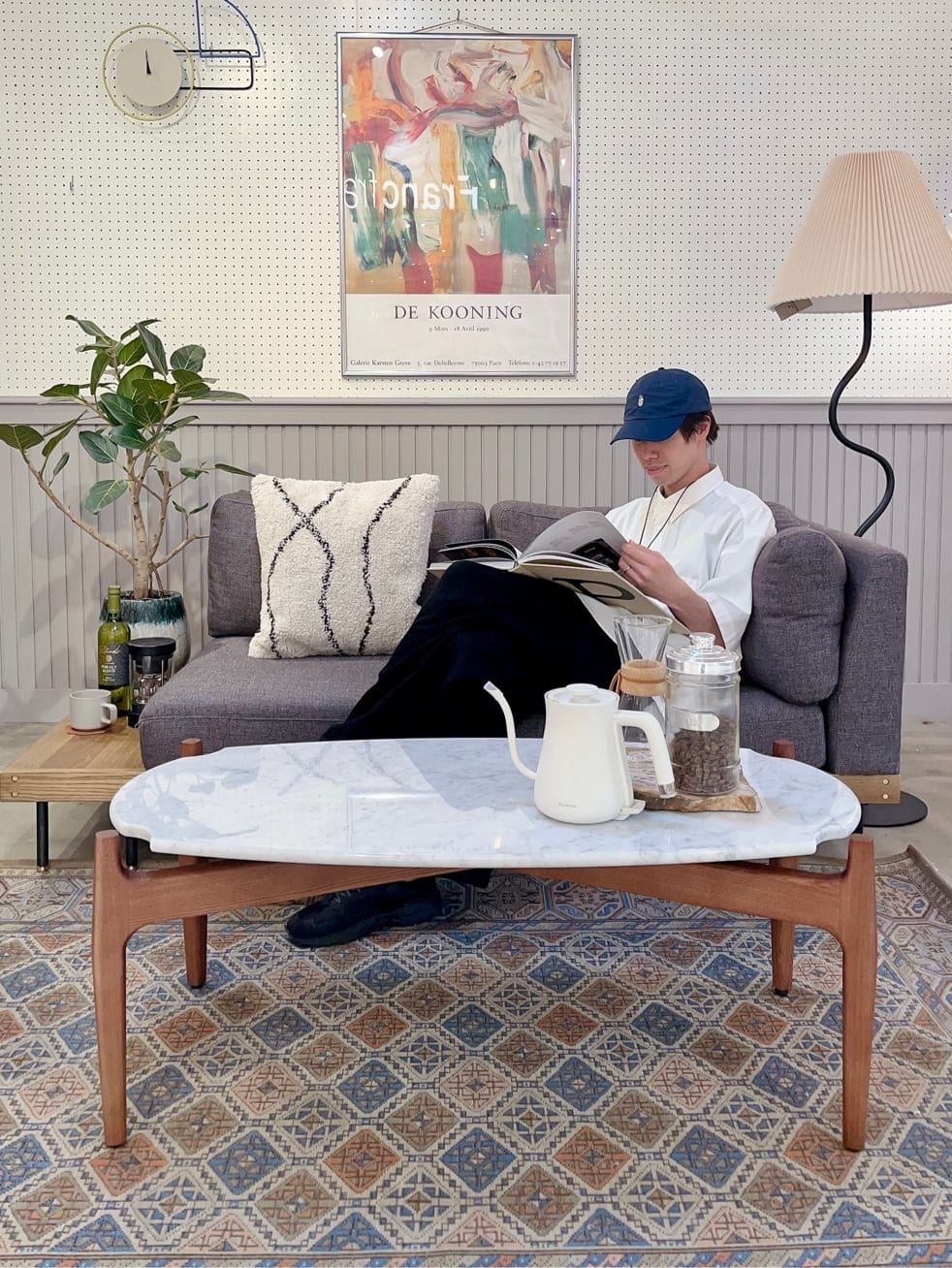 journal standard FurnitureのGLENOAKS RUG 120x160 グレンオークスラグを使ったコーディネートを紹介します。｜Rakuten Fashion(楽天ファッション／旧楽天ブランドアベニュー)2967908