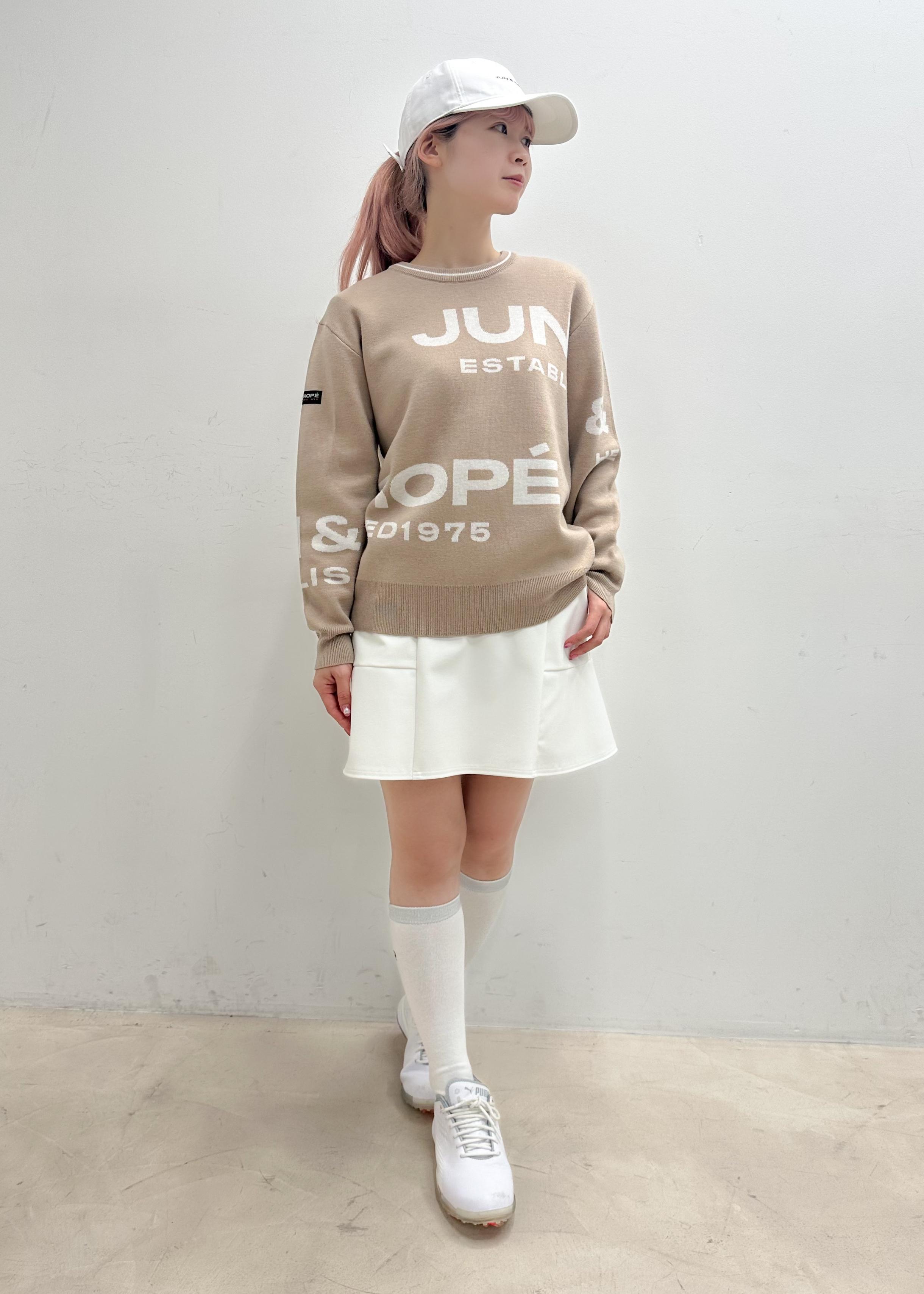 JUN&ROPE'の【UV】【接触冷感】ナイロンストレッチ切替フレアスカート