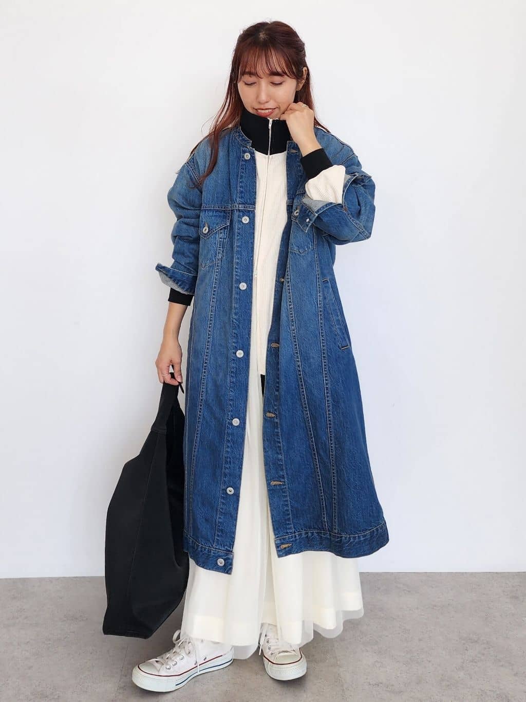 CRAFT STANDARD BOUTIQUEの3rd Type バンドカラーデニムコート/23AWを