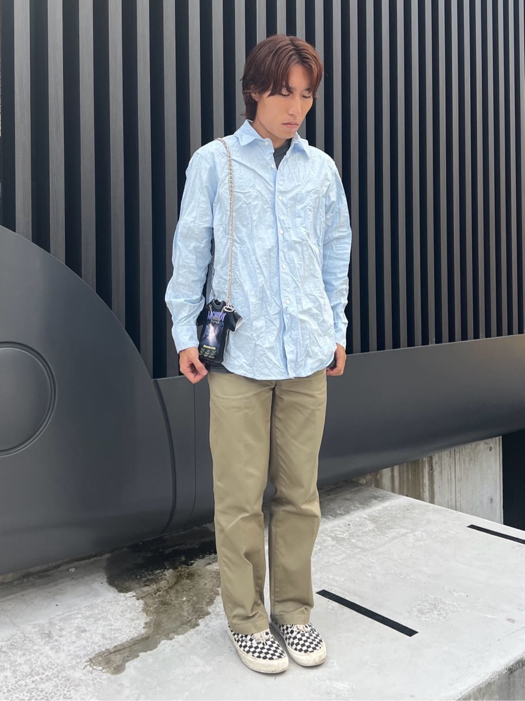 JOURNAL STANDARDの【FOLL / フォル】oxford heavy washed shirtを使っ