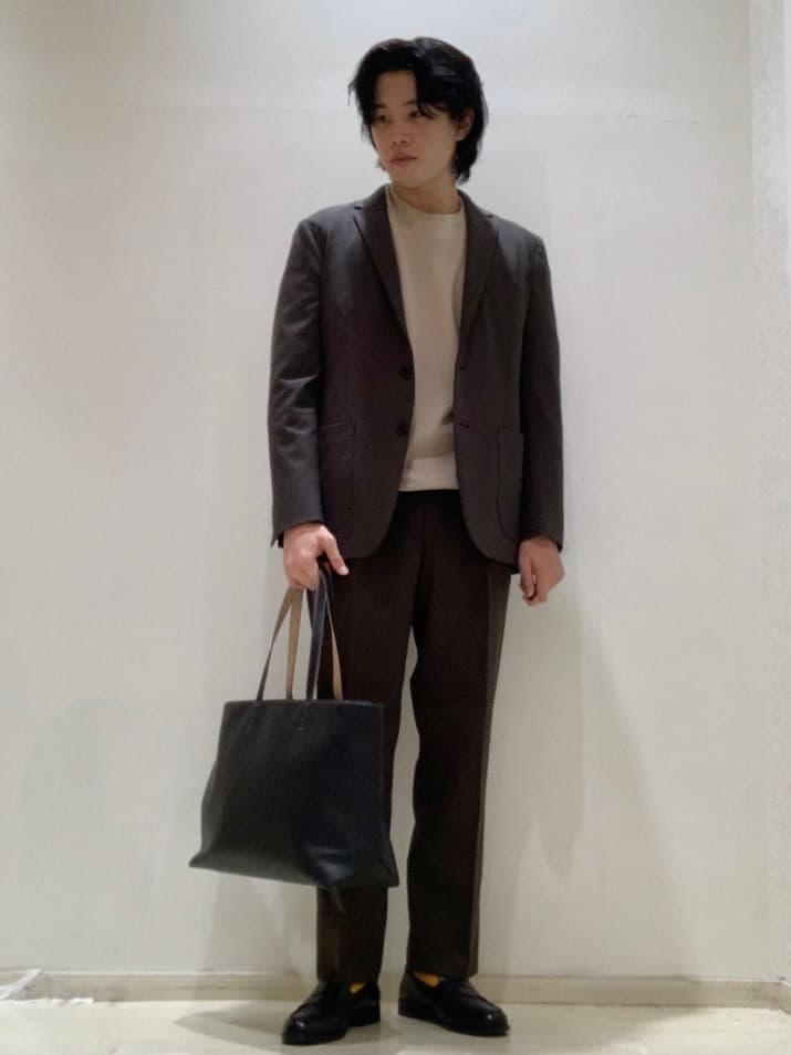 UNITED ARROWS green label relaxingのシボ フェイク レザー ジップ