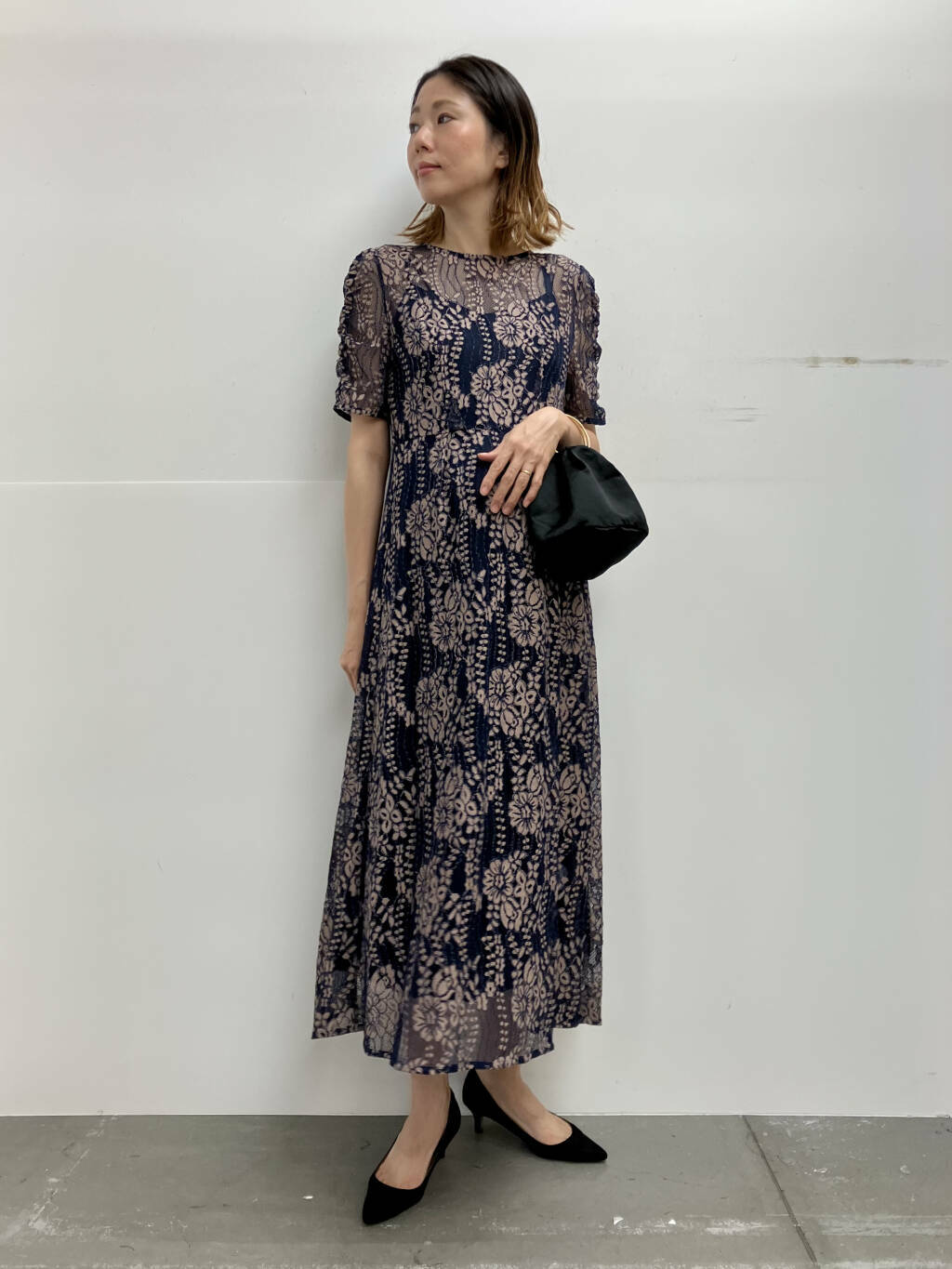 URBAN RESEARCH ROSSO | kaene 配色レースエプロンドレス | Rakuten