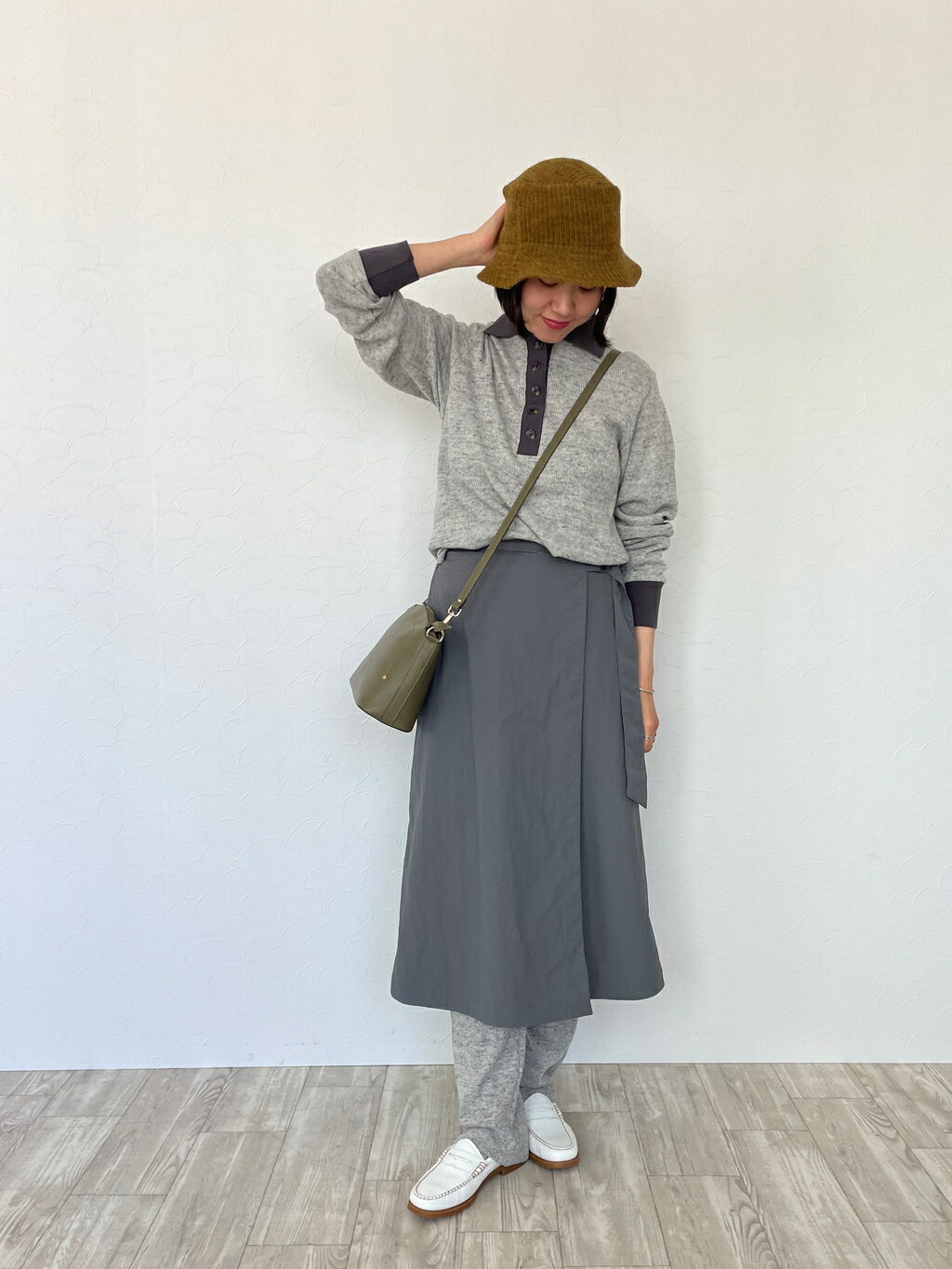 Thermal Knit Like a Used リブポロシャツ-